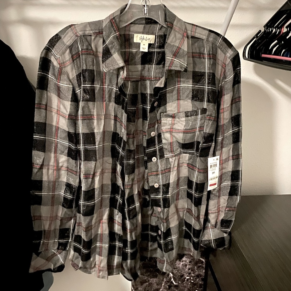 Plaid button up